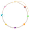  Multi Charm Pearl Necklace - Adina Eden's Jewels