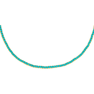 Turquoise Turquoise Tennis Choker - Adina Eden's Jewels