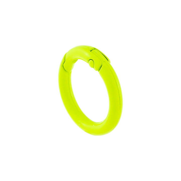 Neon Green Neon Circle Key Ring Charm - Adina Eden's Jewels