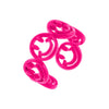 Neon Pink Enamel Multi Smiley Face Ring - Adina Eden's Jewels