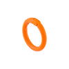 Neon Orange Neon Circle Key Ring Charm - Adina Eden's Jewels