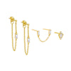 Gold Baguette Magique Earring Combo Set - Adina Eden's Jewels