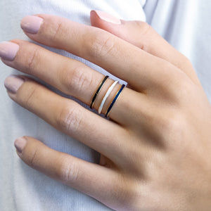  Enamel Thin Band - Adina Eden's Jewels