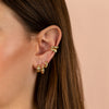 Chunky Ribbed Hoop Earring - Adina Eden's Jewels