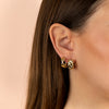  Wide Ridged Hoop Earring - Adina Eden's Jewels