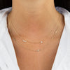  Diamond Crescent X Star Necklace 14K - Adina Eden's Jewels