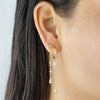  CZ Multi Shape Drop Stud Earring - Adina Eden's Jewels