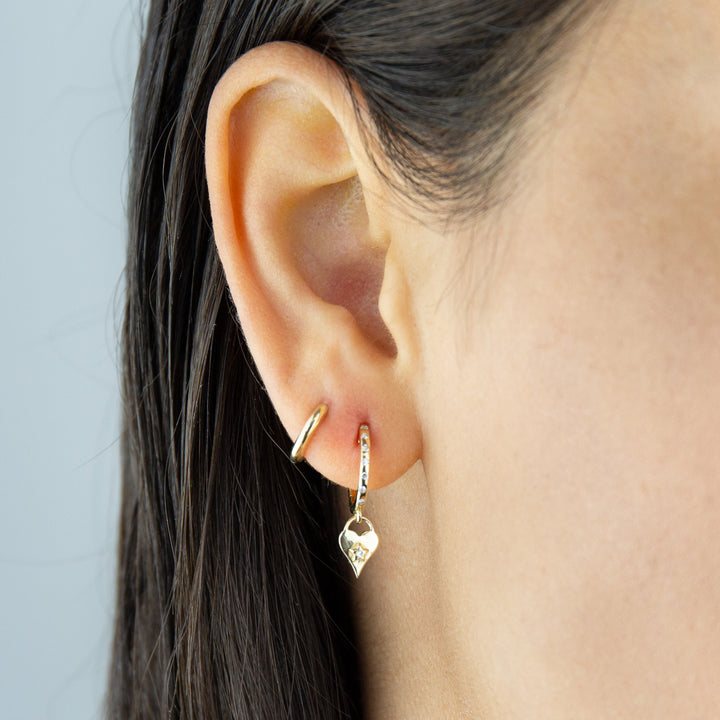  Mini Thick Huggie Earring 14K - Adina Eden's Jewels