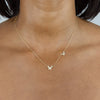  Diamond Double Butterfly Necklace 14K - Adina Eden's Jewels