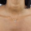  Diamond Triple Spike Necklace 14K - Adina Eden's Jewels
