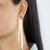  Herringbone Chandelier Earring 14K - Adina Eden's Jewels