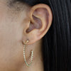  Baby Cuban Hoop Earring 14K - Adina Eden's Jewels