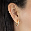  Solid Link Hoop Earring - Adina Eden's Jewels