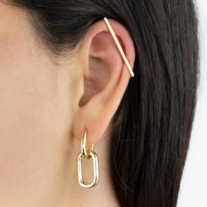  Solid Bar Cartilage Cuff - Adina Eden's Jewels