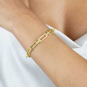  Beaded Chunky Link Bracelet - Adina Eden's Jewels