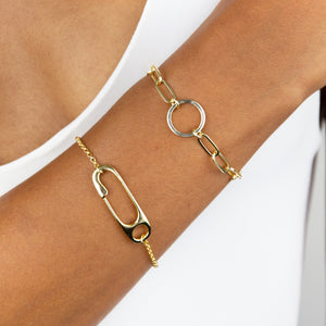  Large Safety Pin Bracelet - Adina Eden's Jewels