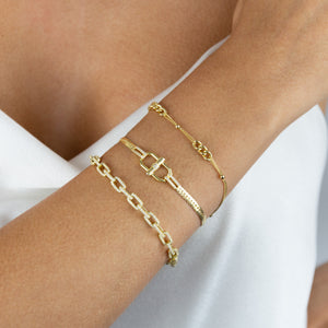 Pavé Box Link Bracelet - Adina Eden's Jewels