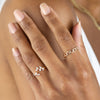  CZ Leaf Adjustable Ring - Adina Eden's Jewels