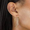 CZ Threader Hoop Earring - Adina Eden's Jewels