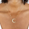  Pearl Crescent Necklace - Adina Eden's Jewels