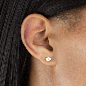  CZ Evil Eye Stud Earring - Adina Eden's Jewels
