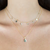  CZ Dangling Charms Necklace - Adina Eden's Jewels