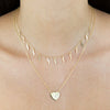 Mini CZ Lightning X Heart Necklace - Adina Eden's Jewels