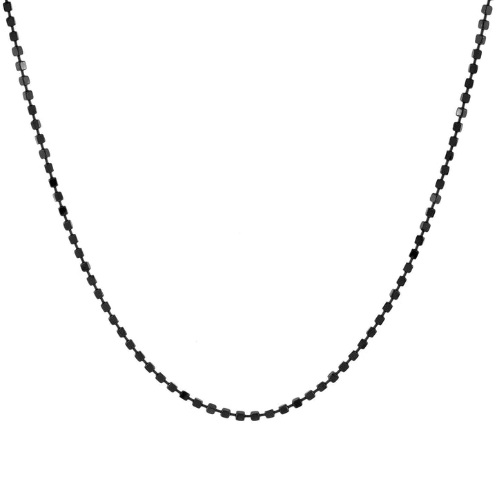 Onyx / 22.75" Men's Onyx Beaded Necklace - Adina Eden's Jewels