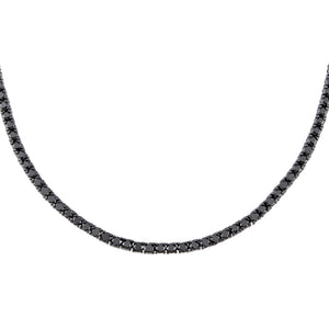 Onyx / 3 MM / 16" Onyx Tennis Necklace - Adina Eden's Jewels