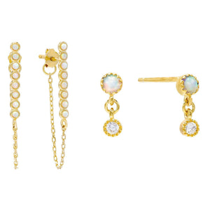 Combo Opal Stud Combo Set - Adina Eden's Jewels