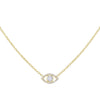 Gold Evil Eye Stone Necklace - Adina Eden's Jewels