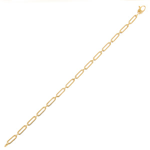 14K Gold Paperclip Link Bracelet 14K - Adina Eden's Jewels