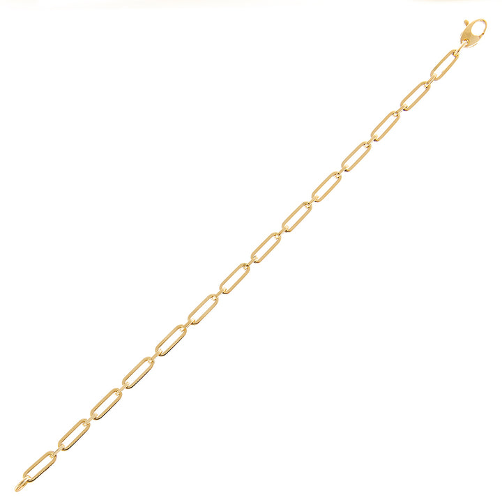 14K Gold Paperclip Link Bracelet 14K - Adina Eden's Jewels