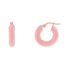 Sapphire Pink / 20 MM Pastel Colored Hoop Earring - Adina Eden's Jewels