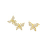 Gold Pave Butterfly Mix & Match Stud Earring - Adina Eden's Jewels