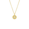 Gold Pave Starburst Medallion Necklace - Adina Eden's Jewels