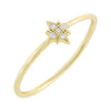 Gold / 7 Pave Mini Starburst Ring - Adina Eden's Jewels