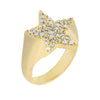Gold / 5 Pavé Star Pinky Ring - Adina Eden's Jewels