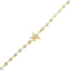 Gold Pavé Star X Bezel Bracelet - Adina Eden's Jewels