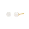 14K Gold / 4.5MM Pearl Stud Earring 14K - Adina Eden's Jewels