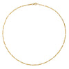 14K Gold Petite Pearl X Moon Cut Chain Necklace 14K - Adina Eden's Jewels