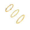 Gold / 5 The Perfect Everyday Ring Combo Set - Adina Eden's Jewels