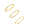 Gold / 5 The Basics Ring Combo Set - Adina Eden's Jewels