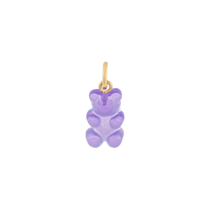 Lilac Neon Gummy Bear Charm - Adina Eden's Jewels