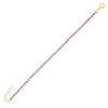 Lilac Colored Bezel Tennis Bracelet - Adina Eden's Jewels