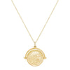 14K Gold Diamond Vintage Coin Necklace 14K - Adina Eden's Jewels