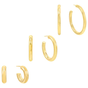Combo Hollow Hoop Combo Set - Adina Eden's Jewels