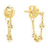 14K Gold Ball Chain Stud Earring 14K - Adina Eden's Jewels