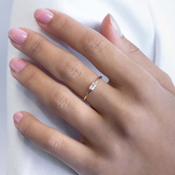  Baguette Stone Ring - Adina Eden's Jewels