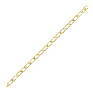 14K Gold Large Link Bracelet 14K - Adina Eden's Jewels